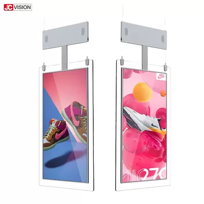 استند آویزان از سقف دیجیتال فوق‌العاده باریک با نمایشگر دوطرفه - JCVISION